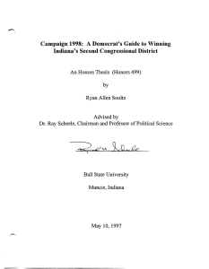 Campaign 1998:  A Democrat's Guide to Winning