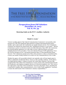 Perspectives from FSF Scholars December 16, 2013 Vol. 8, No. 34