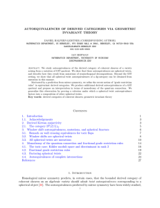 AUTOEQUIVALENCES OF DERIVED CATEGORIES VIA GEOMETRIC INVARIANT THEORY