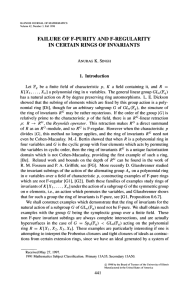 FAILURE F-PURITY AND IN INVARIANTS