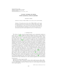 TRANSACTIONS OF THE AMERICAN MATHEMATICAL SOCIETY Volume 355, Number 3, Pages 1009–1024