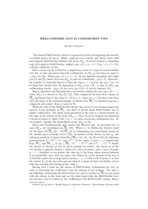 BRILL-NOETHER LOCI IN CODIMENSION TWO