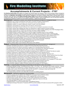 Accomplishments &amp; Current Projects – FY07