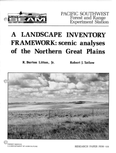 A  LANDSCAPE  INVENTORY FRAMEWORK: scenic  analyses PACIFIC  SOUTHWEST