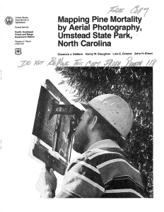 Mapping Pine Mortality by Aerial Photography, Umstead State Park, North Carolina