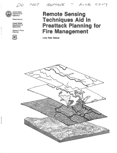 Remote Sensing Techniques Aid in Preattack Planning for Fire Management