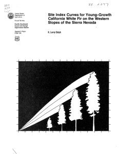 Site Index Curves for Young-Growth California White Fir on the Western