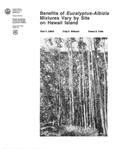 Benefits of Mixtures Vary by Site on Hawaii Island Eucalyptus-Albizia