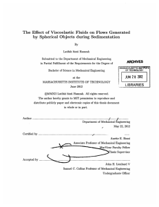 The  Effect  of Viscoelastic  Fluids  on ... by