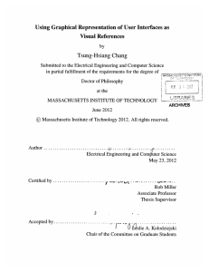 Using  Graphical Representation of User Interfaces as Visual  References