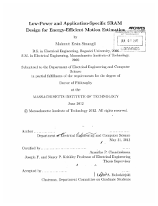 Low-Power  and  Application-Specific  SRAM JUL  0