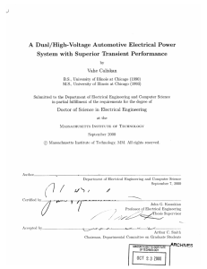 A  Dual/High-Voltage  Automotive  Electrical  Power