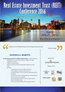 Real Estate Investment Trust (REIT) Conference 2016 April