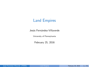Land Empires Jes´ us Fern´ andez-Villaverde