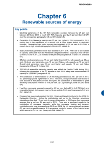 Chapter 6 Renewable sources of energy Key points
