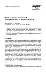 Physics Bounds for Effective Parameters of Heterogeneous Media by Analytic Continuation