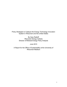 Policy Strategies to Catalyze the Energy Technology Innovation