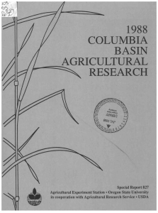 1988 COLUMBIA BASIN AGRICULTURAL