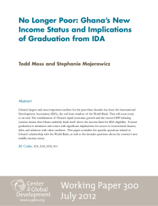 No Longer Poor: Ghana’s New Income Status and Implications