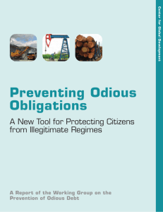 Preventing Odious Obligations A New Tool for Protecting Citizens from Illegitimate Regimes