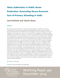 Value Subtraction in Public Sector Production: Accounting Versus Economic