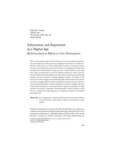 Information and Expression in a Digital Age C