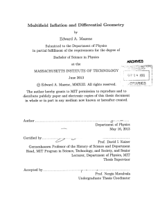 Multifield  Inflation  and  Differential  Geometry A.