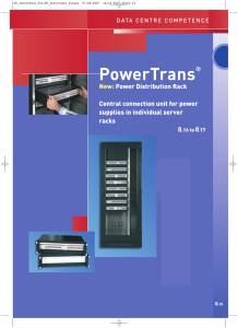 1 PowerTrans New: Power Distribution Rack
