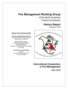 Fire Management Working Group History Report of the North American Forest Commission