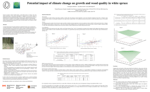 Potential impact of climate change on growth and wood quality...