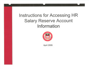 Accessing Salary lnstructions for Account
