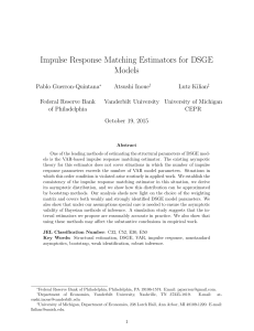 Impulse Response Matching Estimators for DSGE Models