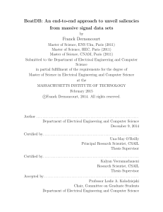 BeatDB: An end-to-end approach to unveil saliencies Franck Dernoncourt