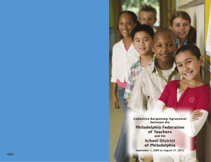 Philadelphia Federation of Teachers School District of Philadelphia