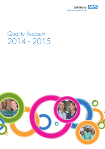 2014 - 2015 Quality Account Salisbury NHS Foundation Trust