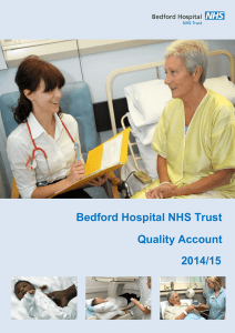 Bedford Hospital NHS Trust Quality Account 2014/15