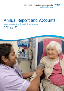 Annual Report and Accounts 2014/15 Incorporating the Annual Quality Report