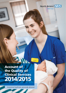 2014/2015 Account of the Quality of Clinical Services