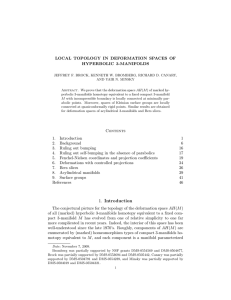 LOCAL TOPOLOGY IN DEFORMATION SPACES OF HYPERBOLIC 3-MANIFOLDS