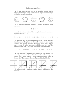 Catalan numbers