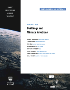 Buildings and Climate Solutions PaCiFiC iNStitUte For