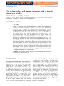 The sedimentology and geomorphology of rock avalanche deposits on glaciers