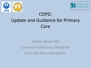COPD: Update and Guidance for Primary Care