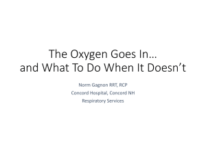 The Oxygen Goes In… and What To Do When It Doesn’t