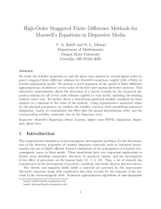 High-Order Staggered Finite Difference Methods for Maxwell’s Equations in Dispersive Media