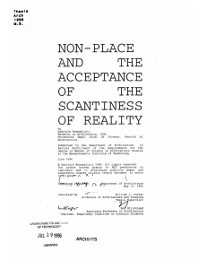 NON-PLACE AND ACCEPTANCE SCANTINESS