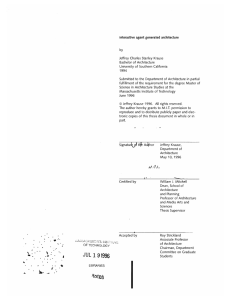 interactive  agent  generated  architecture by Bachelor  of Architecture