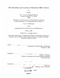 The  Formation and  Location  of  Suburban... Di  Xu
