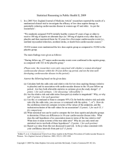 Statistical Reasoning in Public Health II, 2009