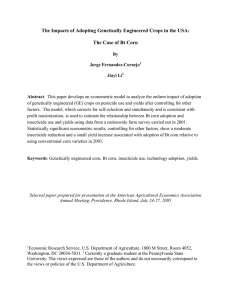 The Impacts of Adopting Genetically Engineered Crops in the USA: